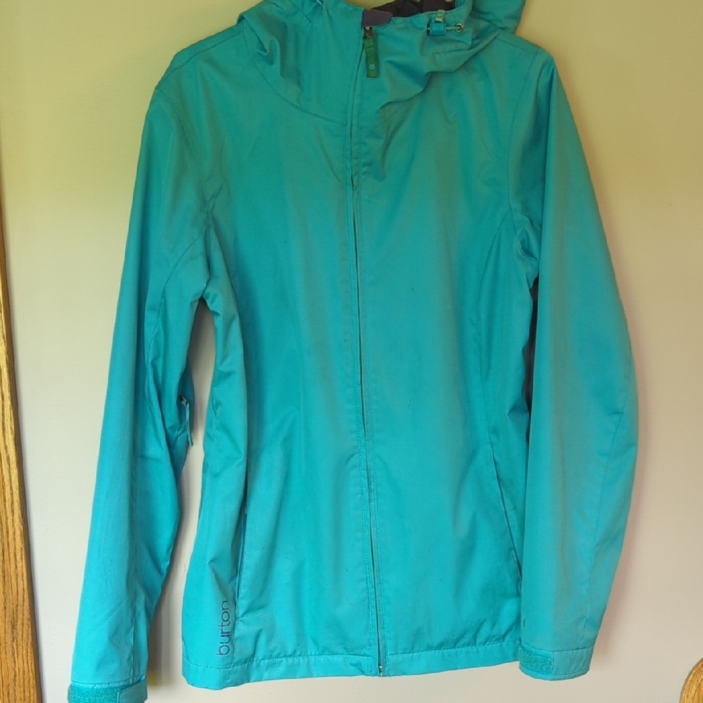 Burton Blue Ski Snow Jacket Water-Resistant Hooded
